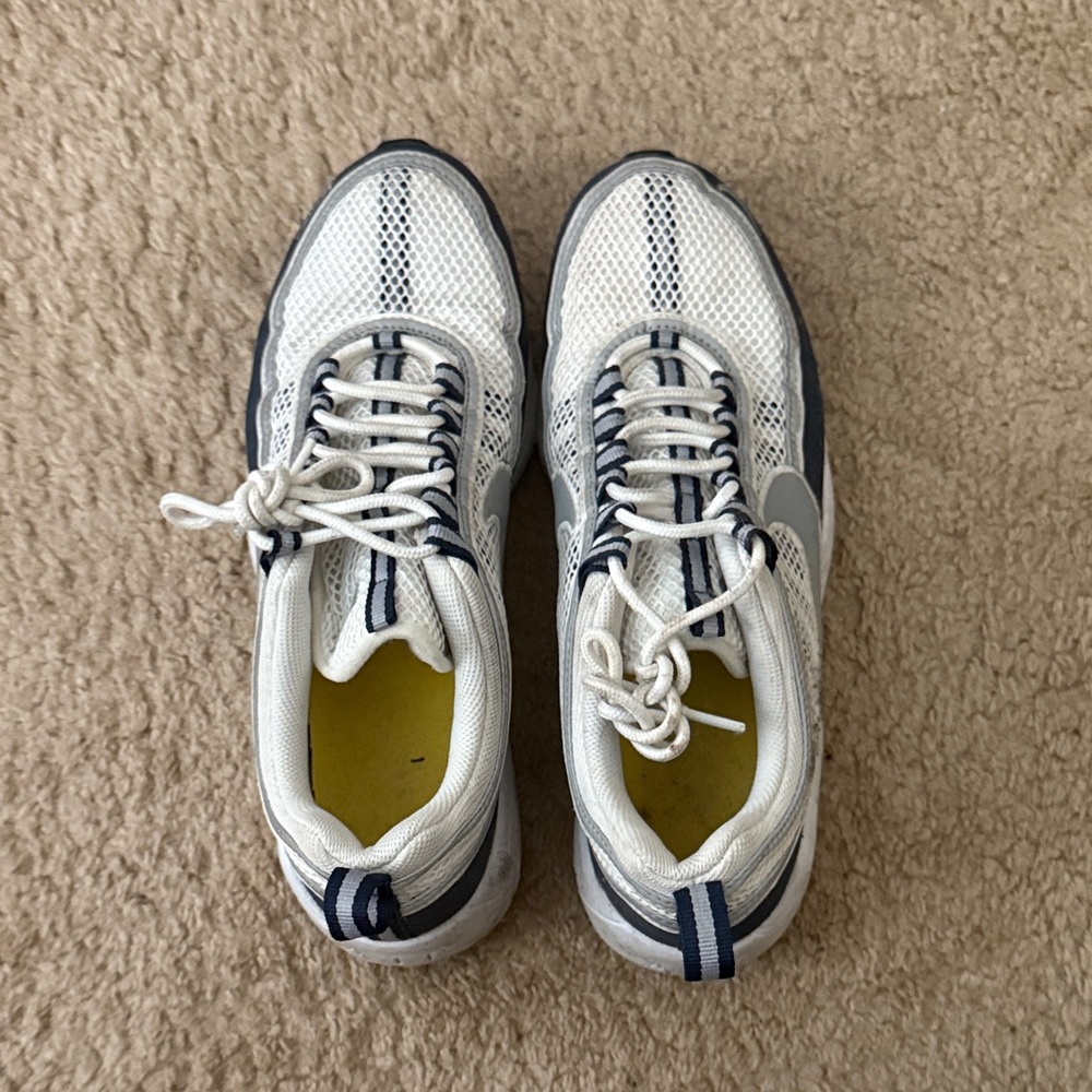 Nike White and Blue Athletic Shoes